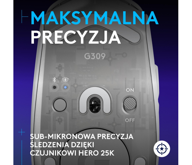 Logitech G309 Lightspeed biały - 1269090 - zdjęcie 8